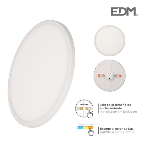 20W-W-DW-WW DOWNLIGHT REDONDO EMPOTRABLE REGULABLE