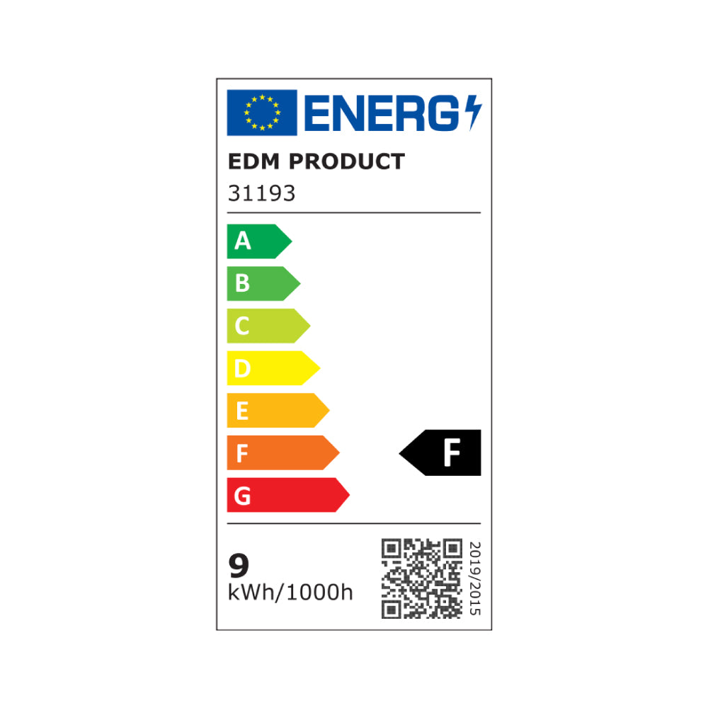 Tubo led t8 9w 850lm 3000k luz càlida (eq.18w) ø2,6x60cm edm