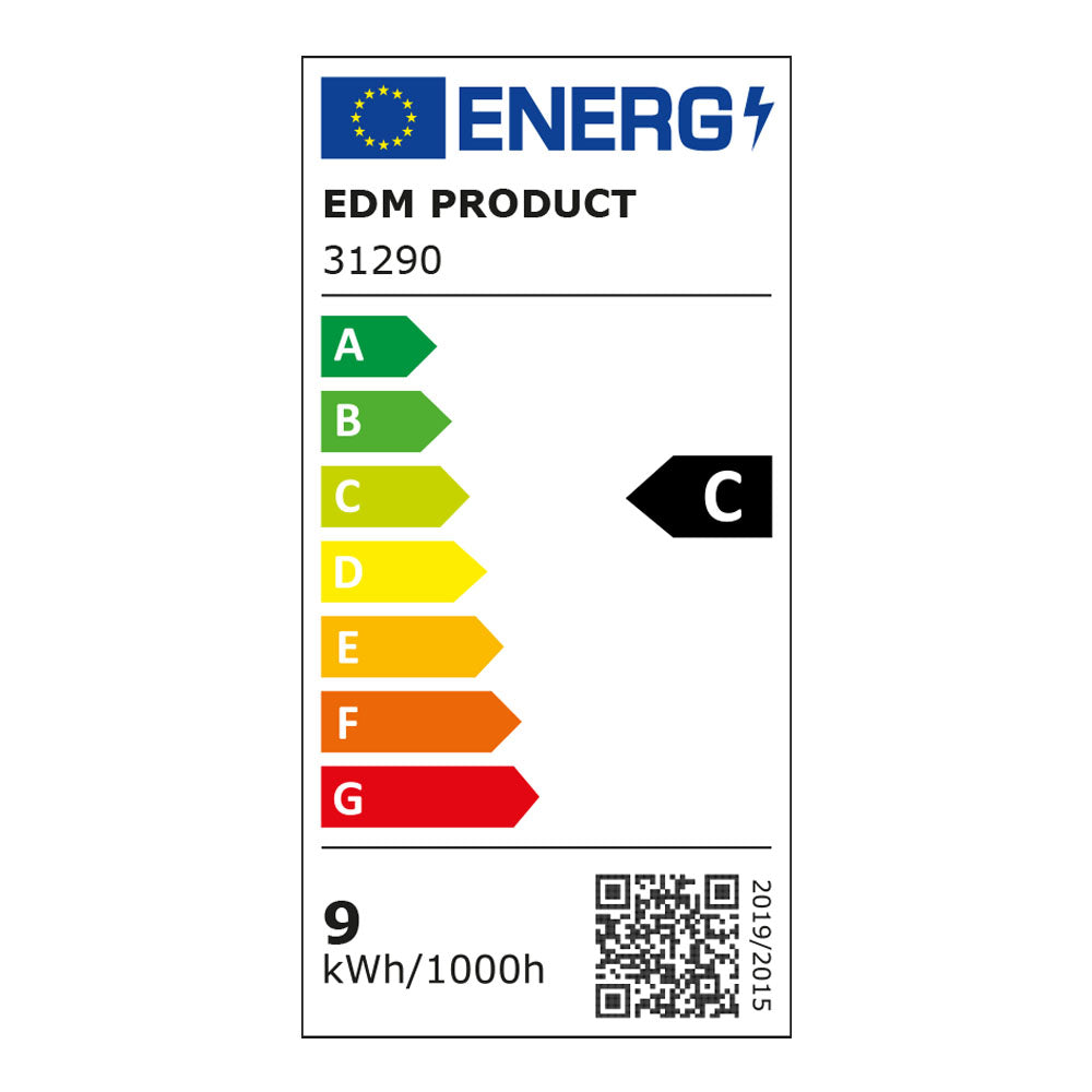 Tubo led t8 9w 1.460lm 6.500k luz fria clase c edm