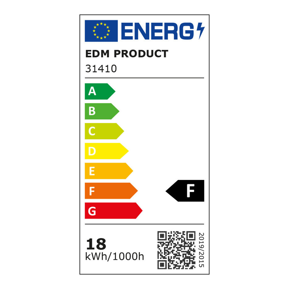 Regleta estanca led ip65 18w 1500lm 6500k luz fria 5,9x59x6,6cm edm