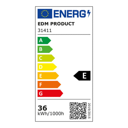 Regleta estanca led ip65 36w 3000lm 6500k luz fria 8,6x118x6,6cm edm