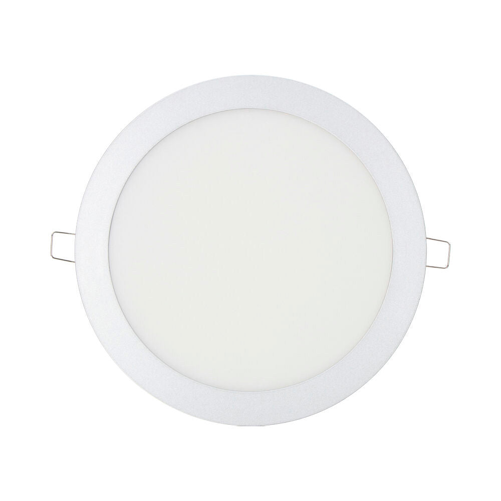 Downlight led empotrable redondo 20w luz fria 6400k 1500lm cromado ø22,5cm edm