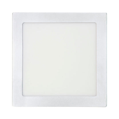 Downlight led superficie cuadrado 20w 1500lm 6400k luz fria blanco 22,5x22,5x4cm edm