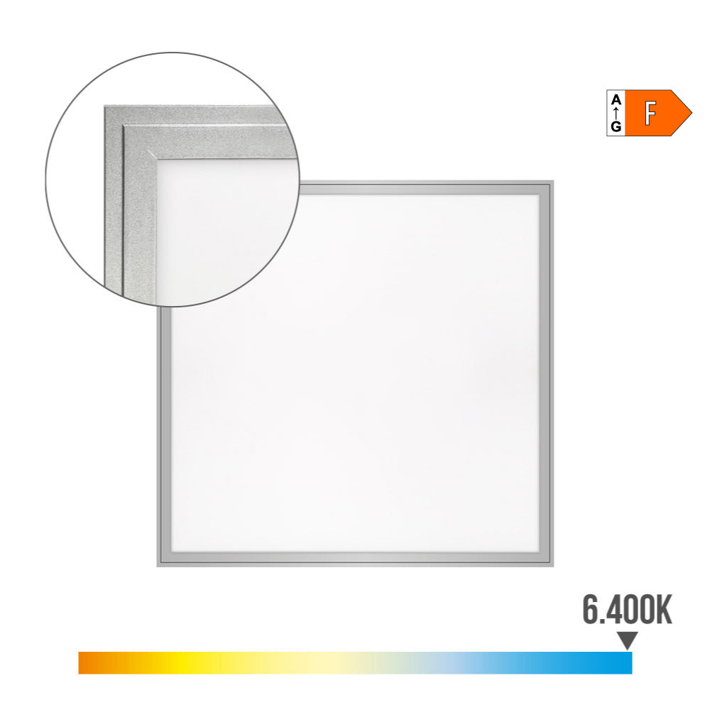 Panel de led 40w 4300lm ra80 60x60cm 6400k luz fria edm