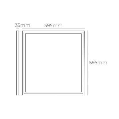 Panel de led 40w 4300lm ra80 60x60cm 6400k luz fria edm