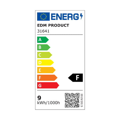 Downlight led empotrable 9w 806lm ra80 3200k redondo color blanco ø9cm edm