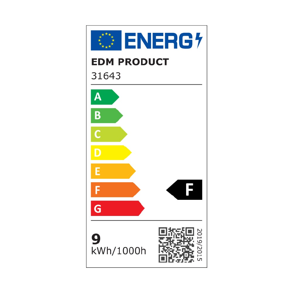 Downlight led empotrar 9w 806lm ra80 4000k redondo color blanco ø9cm edm