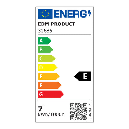 Regleta electronica led 7w 600lm 6400k luz fria 3,6x50,5x3cm edm