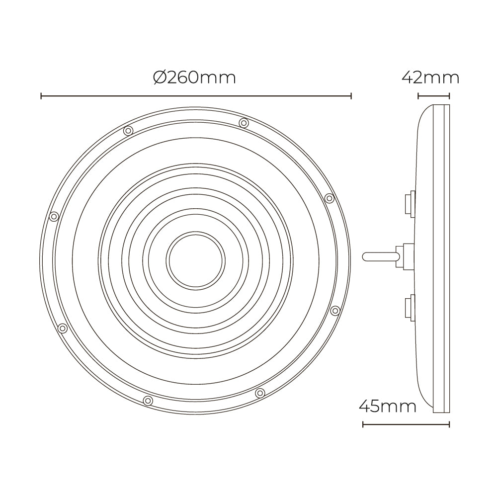 Campana led 100w 10.000lm 6400k 90° ip65 edm