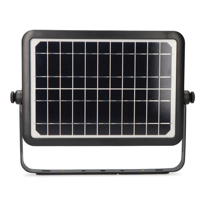 Aplique solar 10w 1150lm recargable. sensor presencia (2-8m) color negro 27,5x19,6cm edm