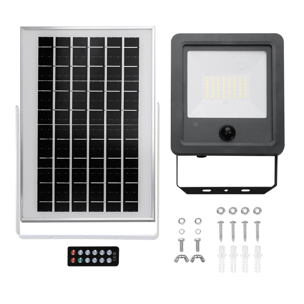 Foco proyector solar con sensor 300w 3.500lm 6.500k edm