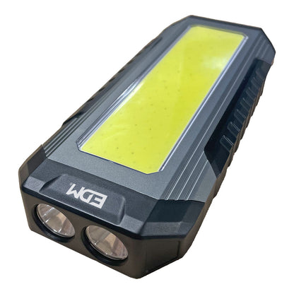 Linterna led de aluminio 10w 3 leds 1000lm 2x2000mah edm