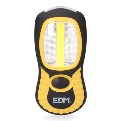 Linterna de led cob xl. doble funcion 1led xlx3w y 3 ledx1w con gancho e iman 3xaaa (pilas incluidas) edm