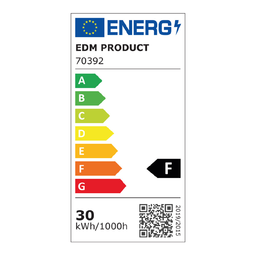 Foco proyector led 30w 2100lm 6400k luz fria con sensor de presencia 20x4,5x15,8cm edm