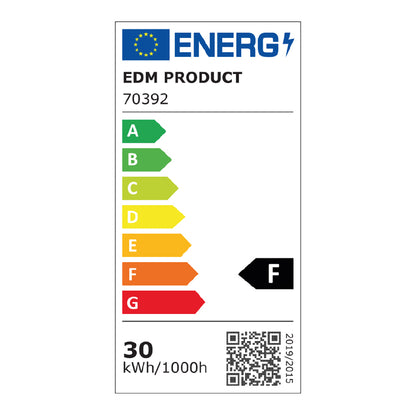 Foco proyector led 30w 2100lm 6400k luz fria con sensor de presencia 20x4,5x15,8cm edm