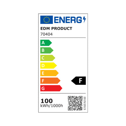 Foco proyector led 100w 8200lm 6400k luz fria black series 24,6x22,8x2,9cm edm