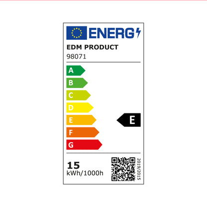 Bombilla standard led e27 15w 1900lm 4000k luz dia ø6,8x12,8cm edm