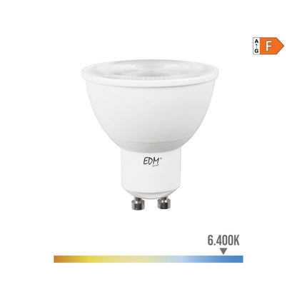 Bombilla dicroica led gu10 7w 600lm 6400k luz fria 120° ø5x5,5cm edm