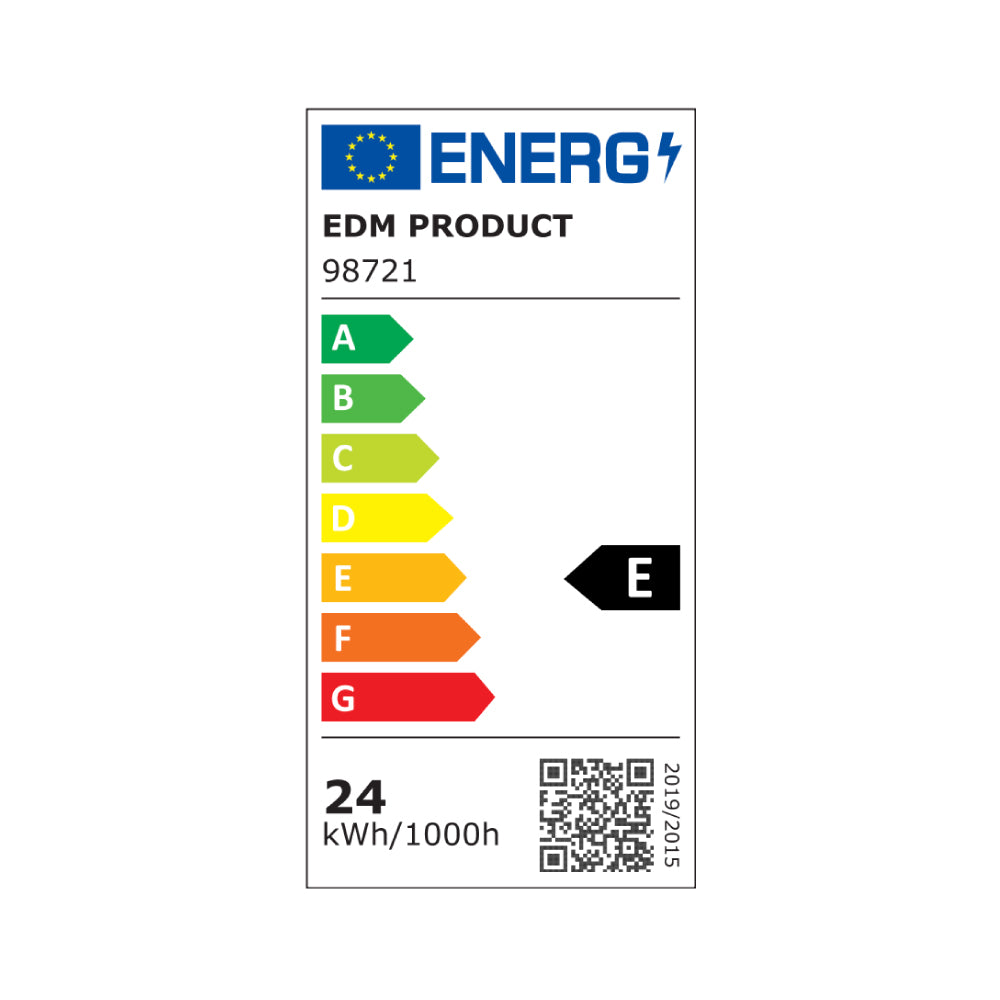 Bombilla standard led e27 24w 2700lm 4000k luz dia ø7x13,6cm edm