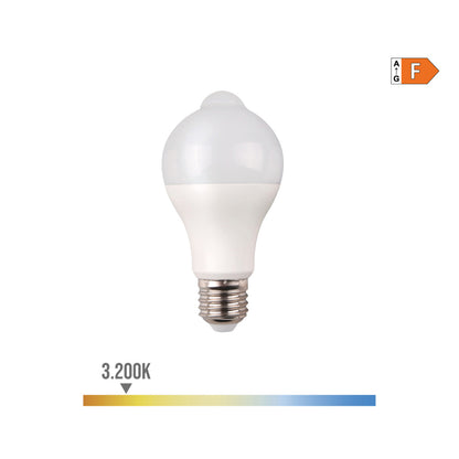 Bombilla standard led con "sensor crepuscular" e27 12w 1154lm 3200k luz calida ø60x110mm edm