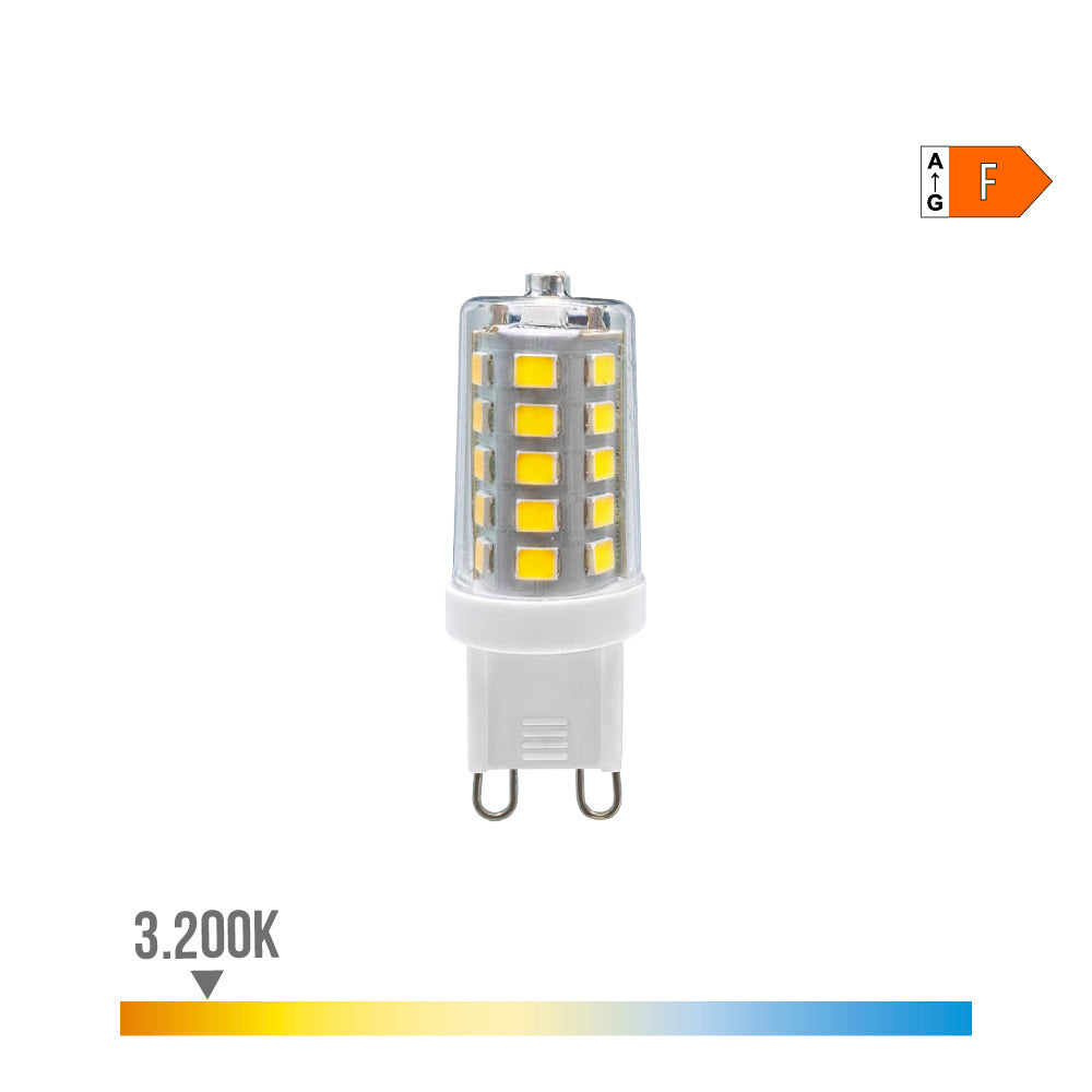 Bombilla g9 led 3w 260lm 3200k luz cálida regulable ø1,65x4,9cm edm