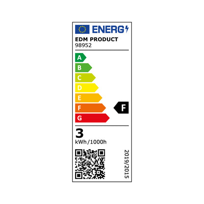 Bombilla g9 led 3w 260lm 3200k luz cálida regulable ø1,65x4,9cm edm