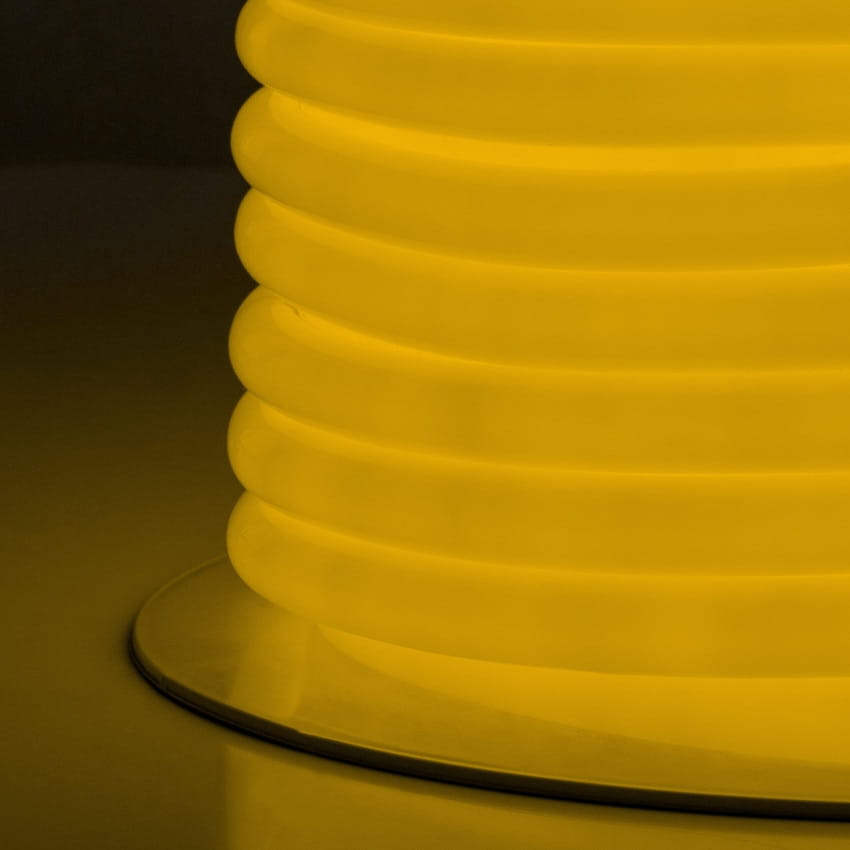 Circular Flexible Neon LED Coil 360 120LED m Yellow 50 Meters Ref: 4414 BNA-CIRC-FLXBL-NN-AMRLLO