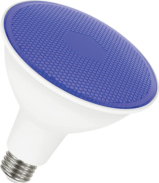 Bombilla LED E27 PAR38 18W IP65 Luz Azul