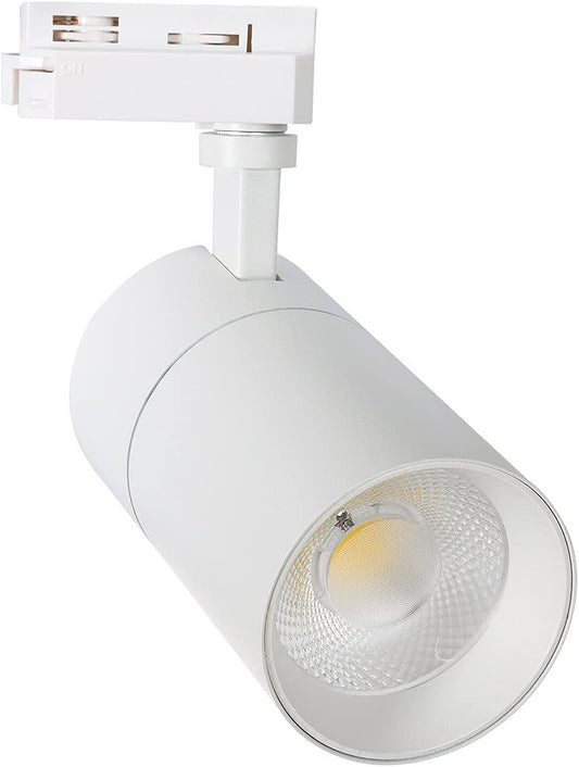 New Mallet LED Spotlight BLACK OR WHITE 30W POSSIBLE Dimmable No Flicker for Single-Phase Track 3000K 4000K 6000K