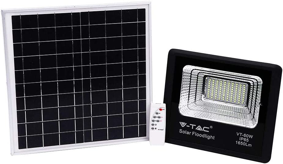 Panel Solar 20W Con Proyector De LED VT-60W