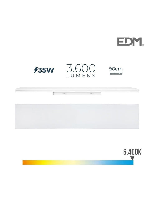 Regleta Led 35W 90Cm 6400K Luz Fria 3600 Lm Edm