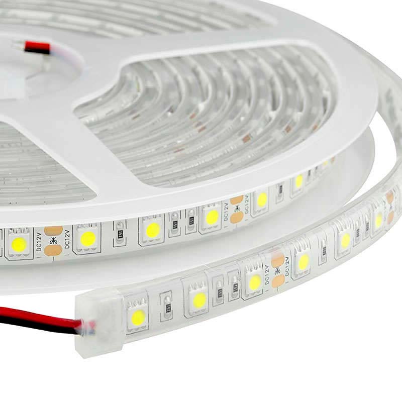 Monocolor LED Strip HQ SMD5050, 3000K 4000K 6000K DC12V, 5m (60Led-m) - IP68