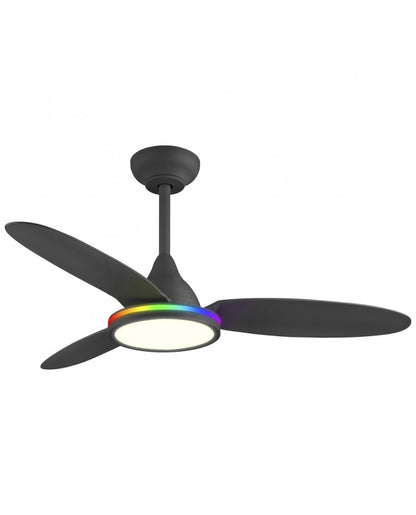 VENTILADOR MAHON NEGRO RGB 107CM 3 PALAS