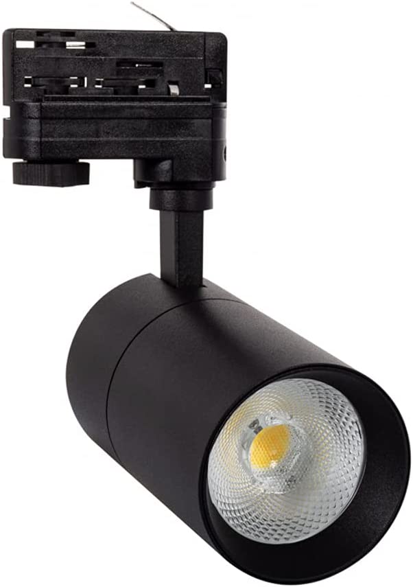 New Mallet LED Spotlight BLACK OR WHITE 20W POSSIBLE Dimmable, No Flicker CCT Selectable for Single-Phase Track 3000K 4000K 6000K